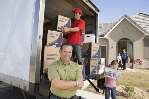 Professional team handling waste removal