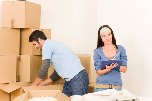 Professional rubbish removal team
